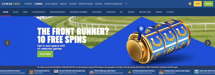 Coral Casino is one of the most trusted non GamStop casinos in the UK.